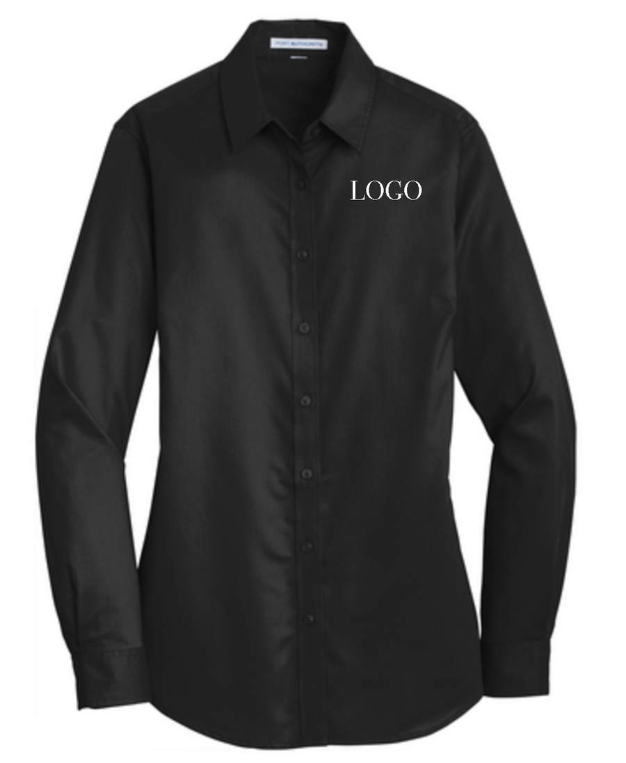 Ladies - Button Down Long Sleeve Shirt